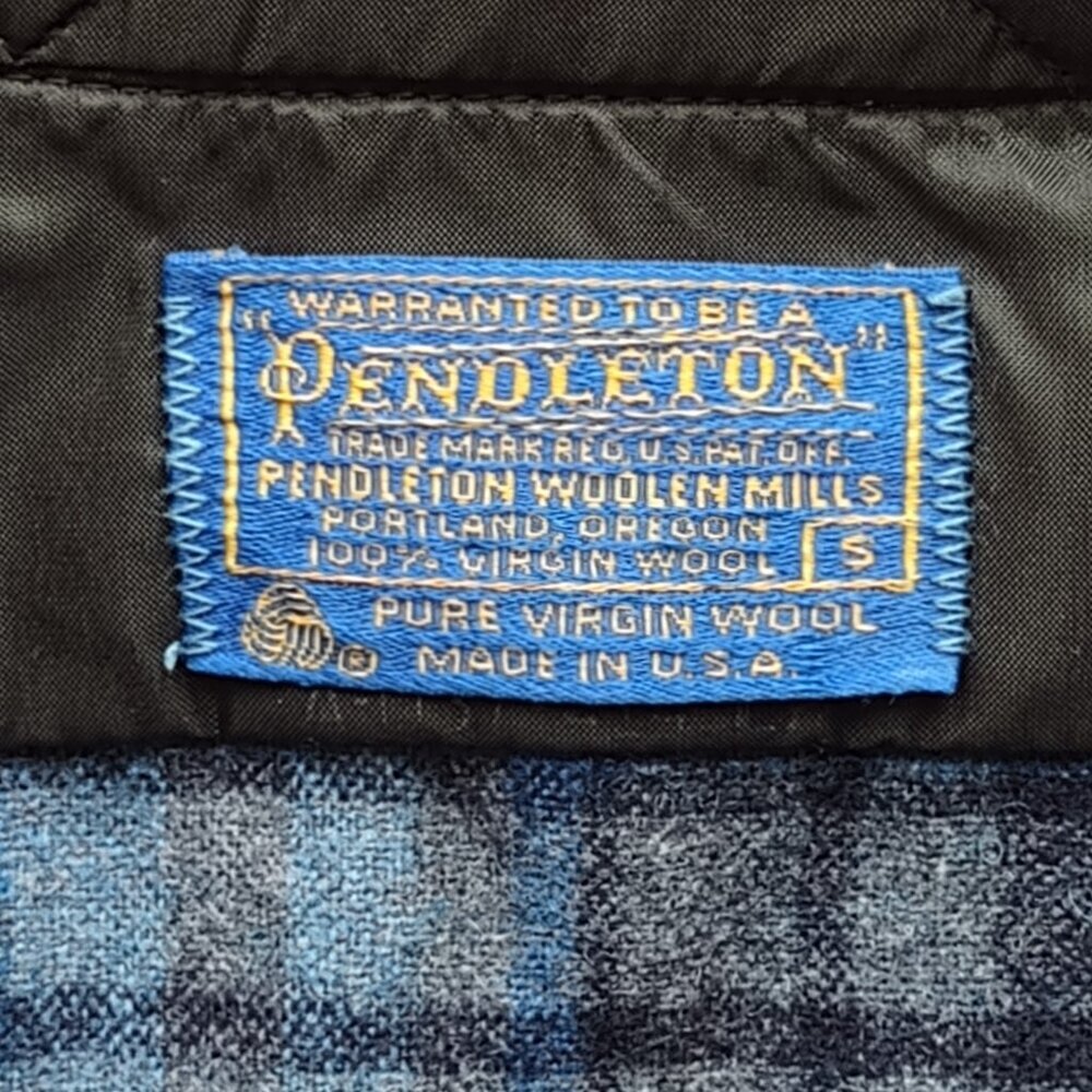 NWOT Pendleton Mens Wool Long Sleeve Shirt Shadow Plaid USA Heritage Size Small - Picture 8 of 11